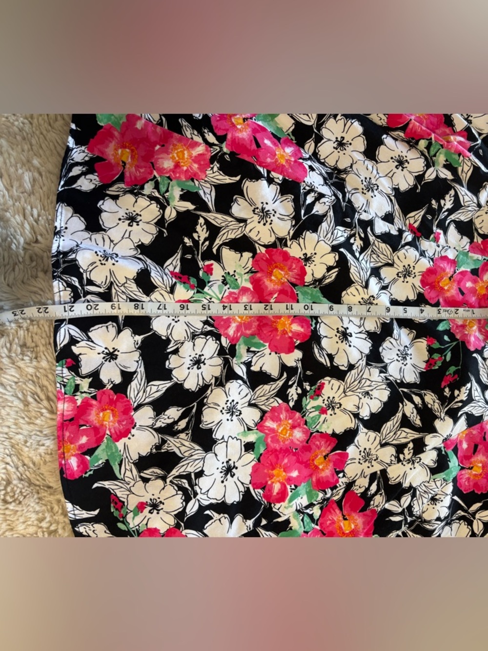 TORRID Sz 22 Sweetheart Neckline Sleeveless Black & White Floral Dress - Picture 8 of 13